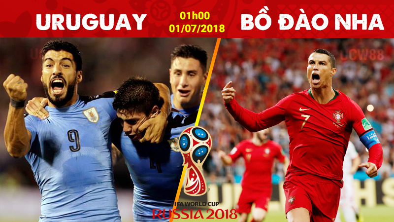 Soi kèo Uruguay vs Bồ Đào Nha 1h00 ngày 01/07 World Cup 2018